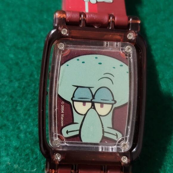 Vtg 2004 Spongebob SquarePants Squidward Burger King Watch - Picture 2 of 5